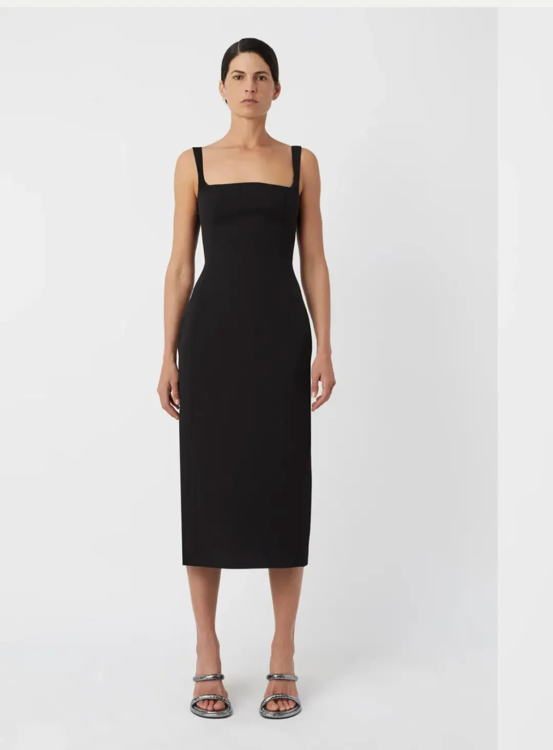 Camilla And Marc  Ilona Midi Dress Black Size 12 for rent on The Volte - main image