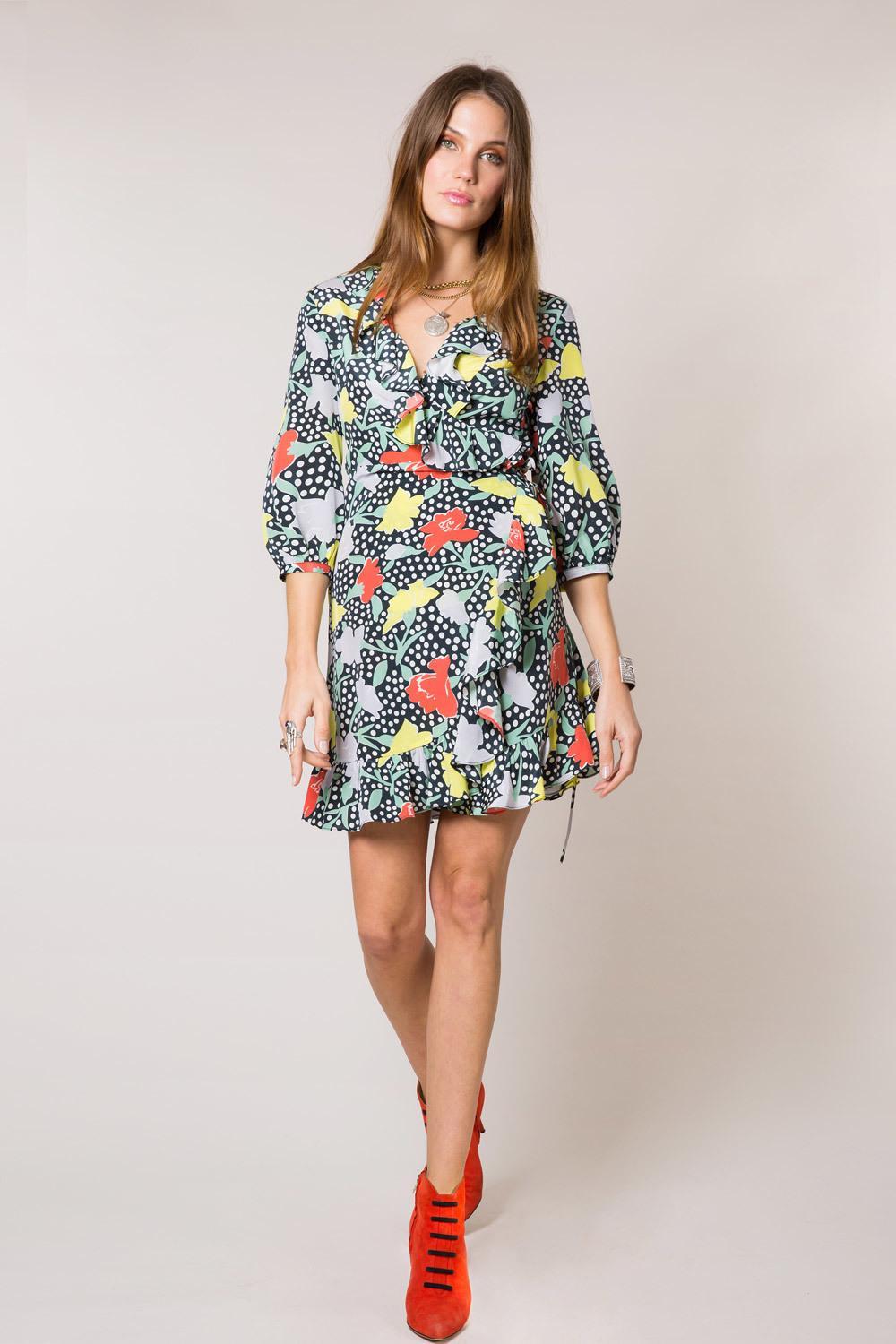 Rixo London- Abigail Polka Dot Garden Dress - Image 2