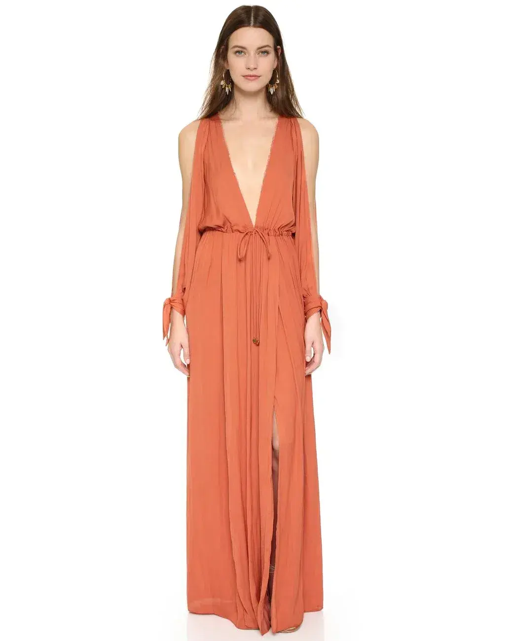 Bec & Bridge Shifting Sands Maxi Dress Rust Size 12 - Image 1