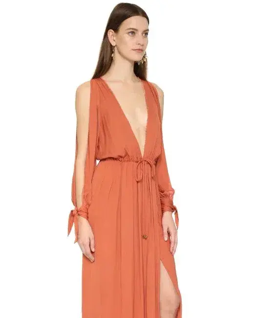 Bec & Bridge Shifting Sands Maxi Dress Rust Size 12 - Image 2