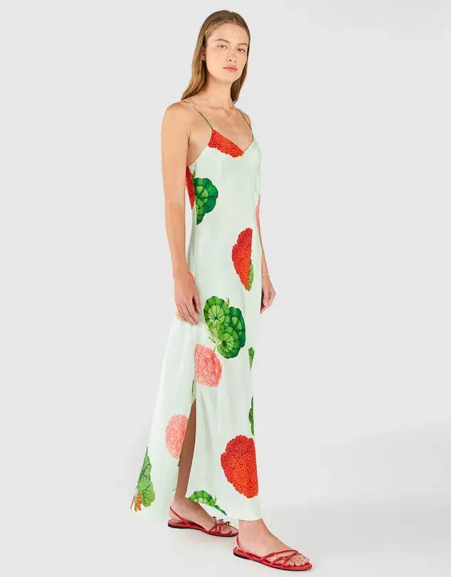 Oroton  Posie Garden Print Slip Dress Floral Size 12 - Image 2