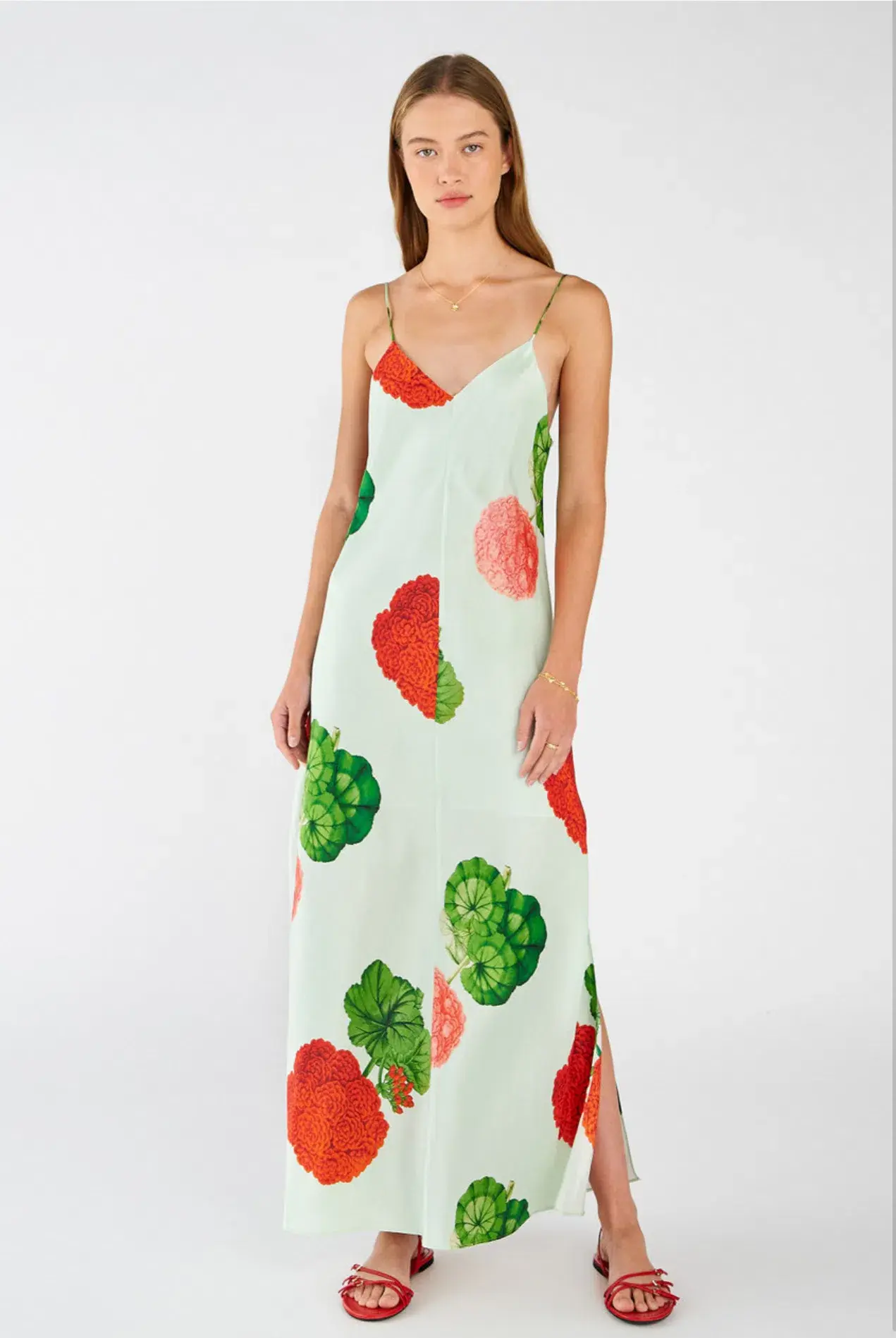 Oroton  Posie Garden Print Slip Dress Floral Size 12 - Image 4