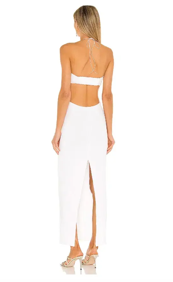 Natalie Rolt Willow Midi Dress in White Size 1 / AU 8 for rent on The Volte - main image