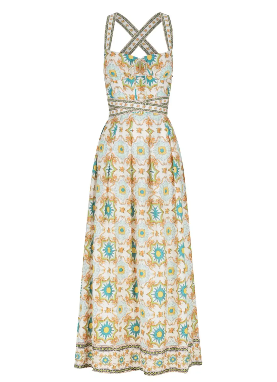 Hansen & Gretel Tulsa Mosaic Maxi Dress Print Size 8 for rent on The Volte - main image