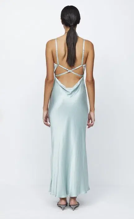 Bec & Bridge Malia Open Cross Back Maxi Dress in Seafoam Green Size XS / AU 6 - Image 4