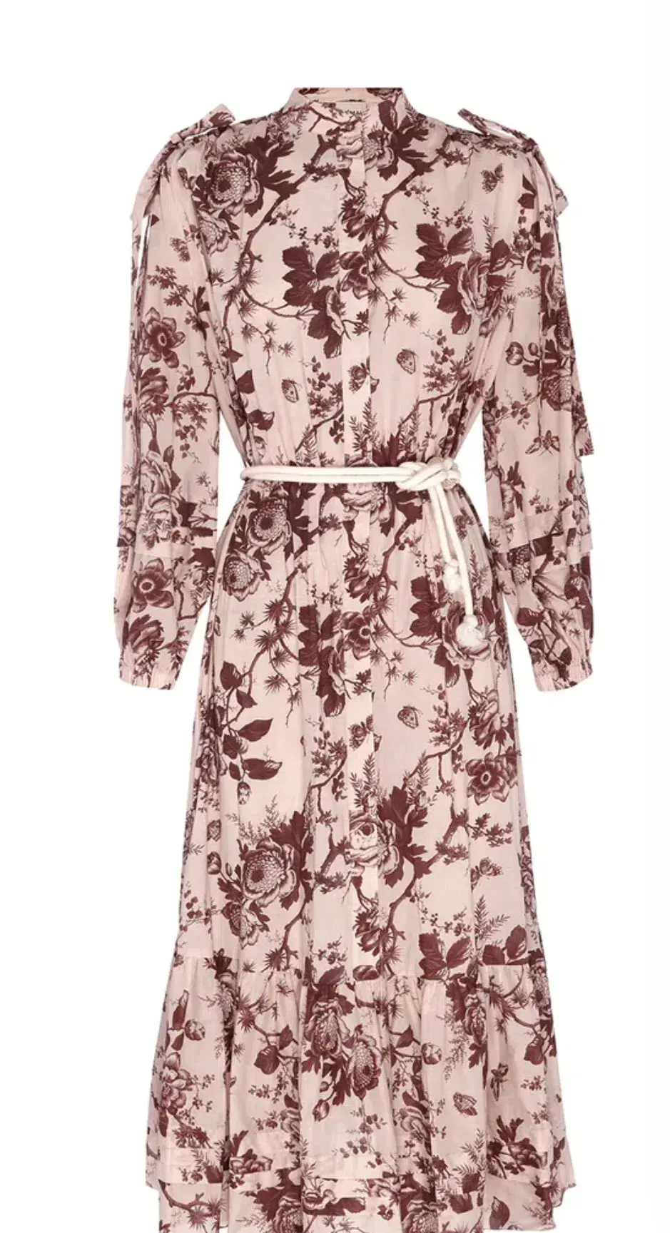 Alemais Heather Tie Shoulder Midi Dress Floral Size AU 6 - Image 5