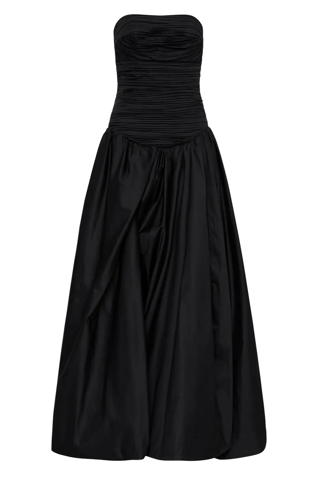 Aje Violette Bubble Hem Maxi Dress Black Size 6 for rent on The Volte - main image