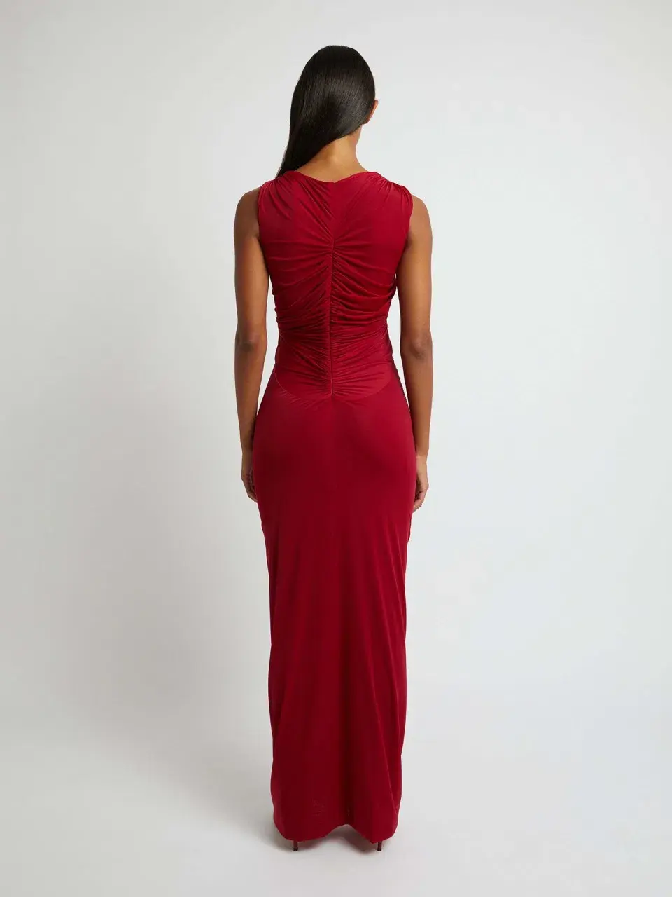 Christopher Esber Venus Tank Dress Cherry Red Size 10 for rent on The Volte - main image