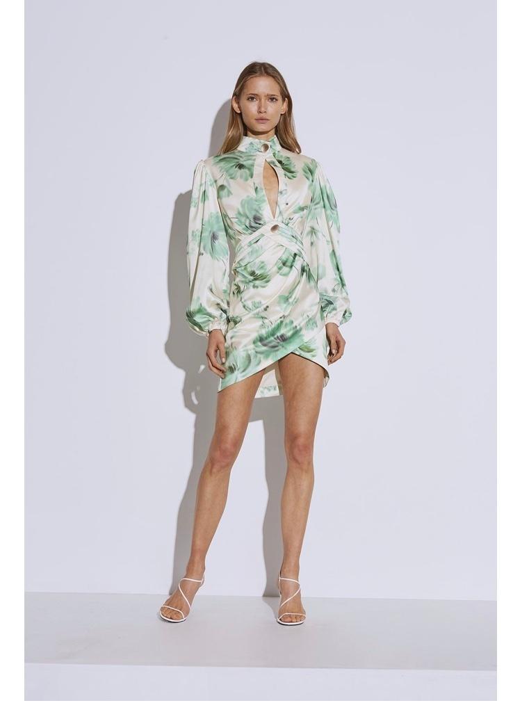 C/Meo collective renew dress cream washed floral size 8 for rent on The Volte - main image