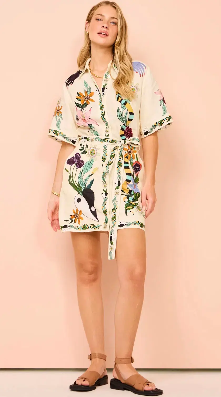 Alemais Meagan Mini Dress Print Size 6 for rent on The Volte - main image