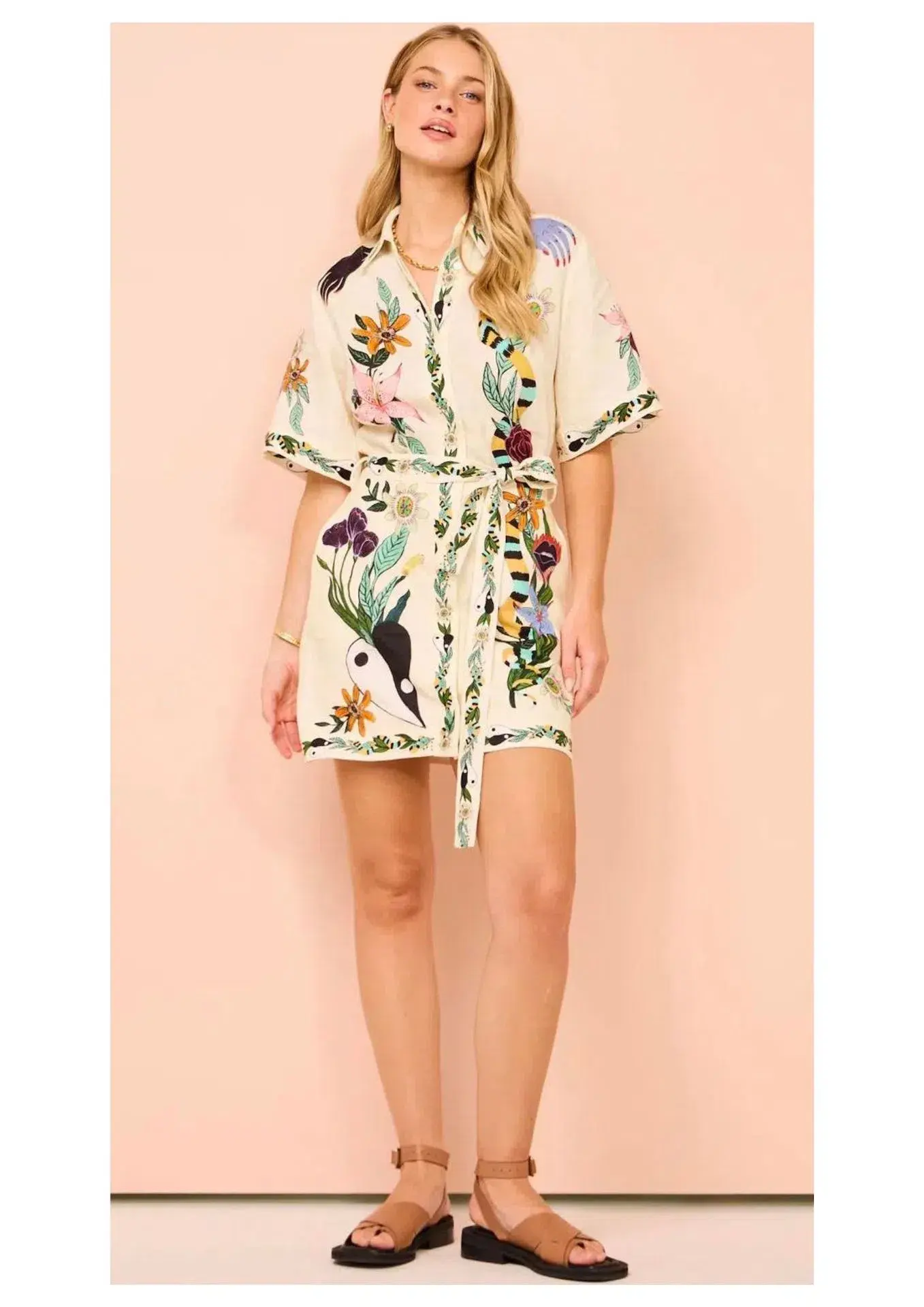 Alemais Meagan Mini Dress Print Size 6 - Image 1