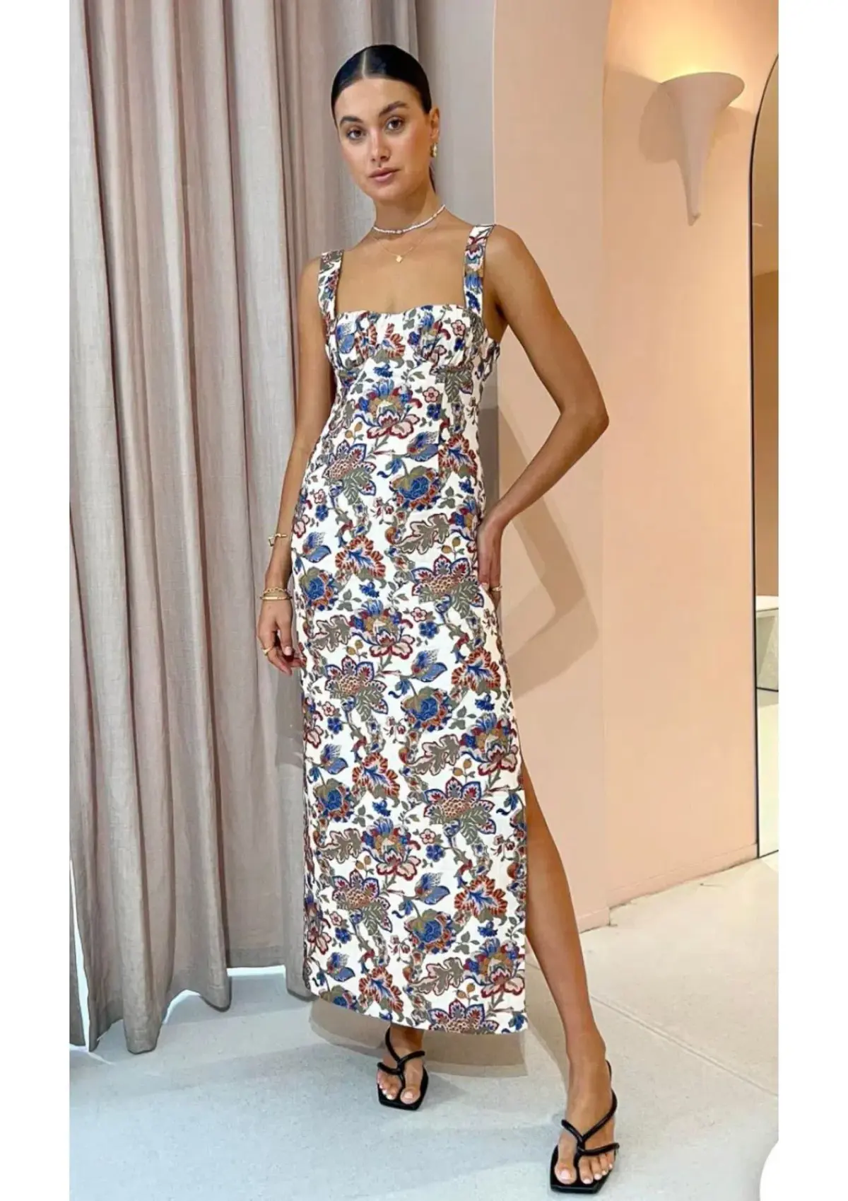 Sir the Label Bettina Midi Dress Wiltshire Floral Size 6 - Image 1