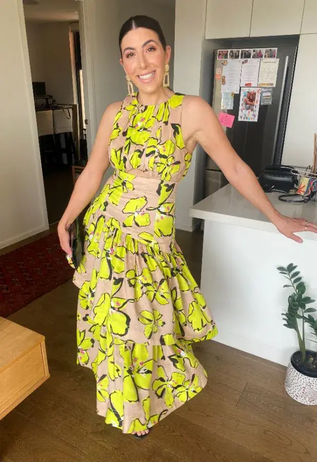 Aje Pelicano Citrus Bloom Midi Dress Floral Size 8 - Image 5