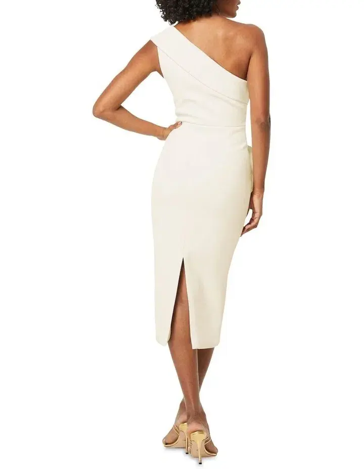 Mossman Thinking Out Loud Dress in Off White Size 10 - Image 4