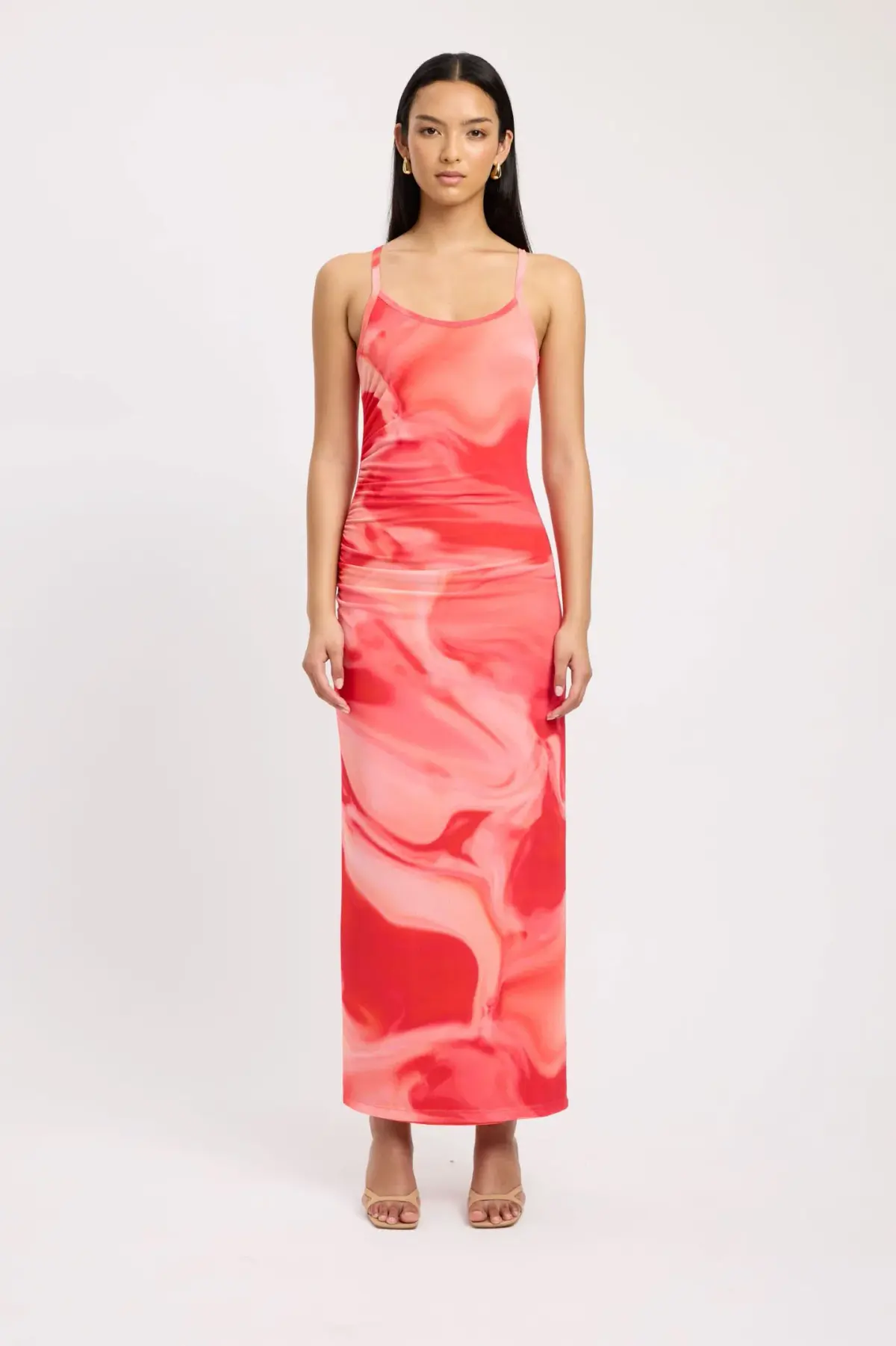Kookai Haven Slip Dress Pink Multi Size 40 / AU 12 - Image 1