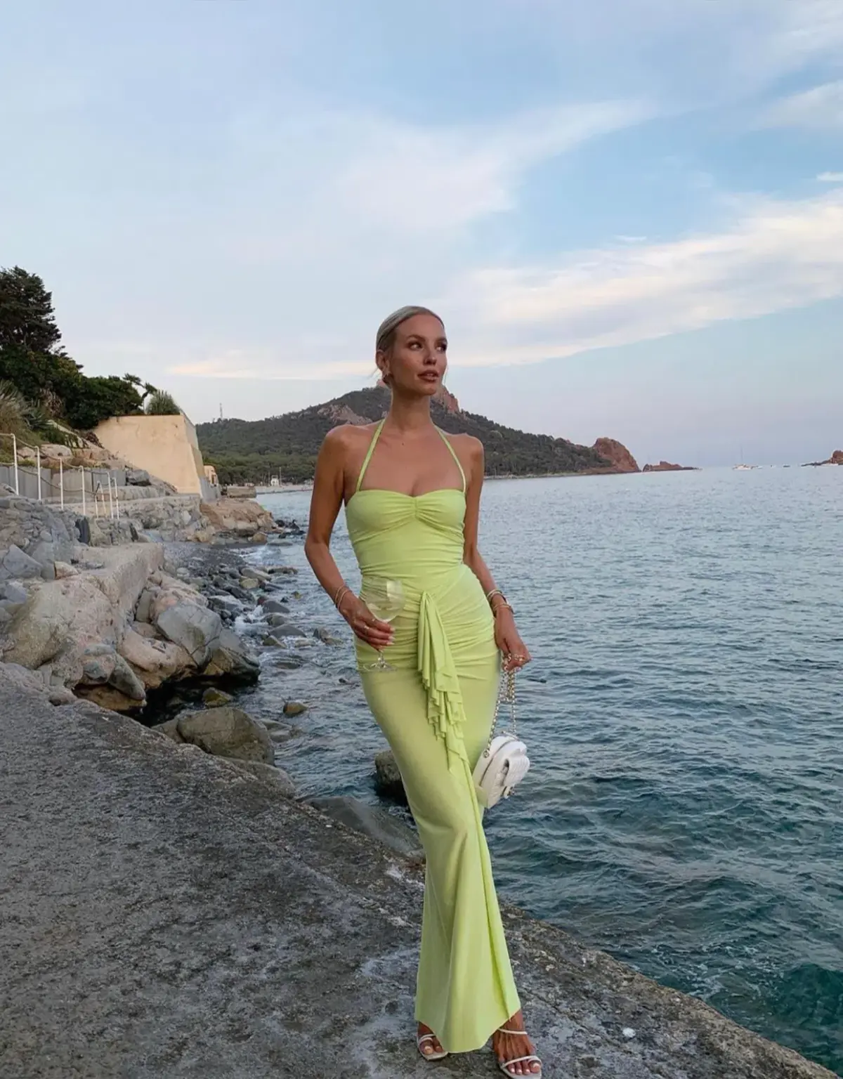 Natalie Rolt Shontae Gown Citron Size 3/ AU 12 - Image 1