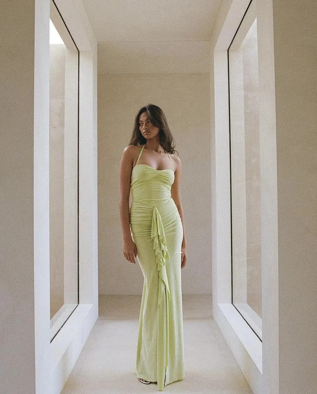 Natalie Rolt Shontae Gown Citron Size 3/ AU 12 - Image 2