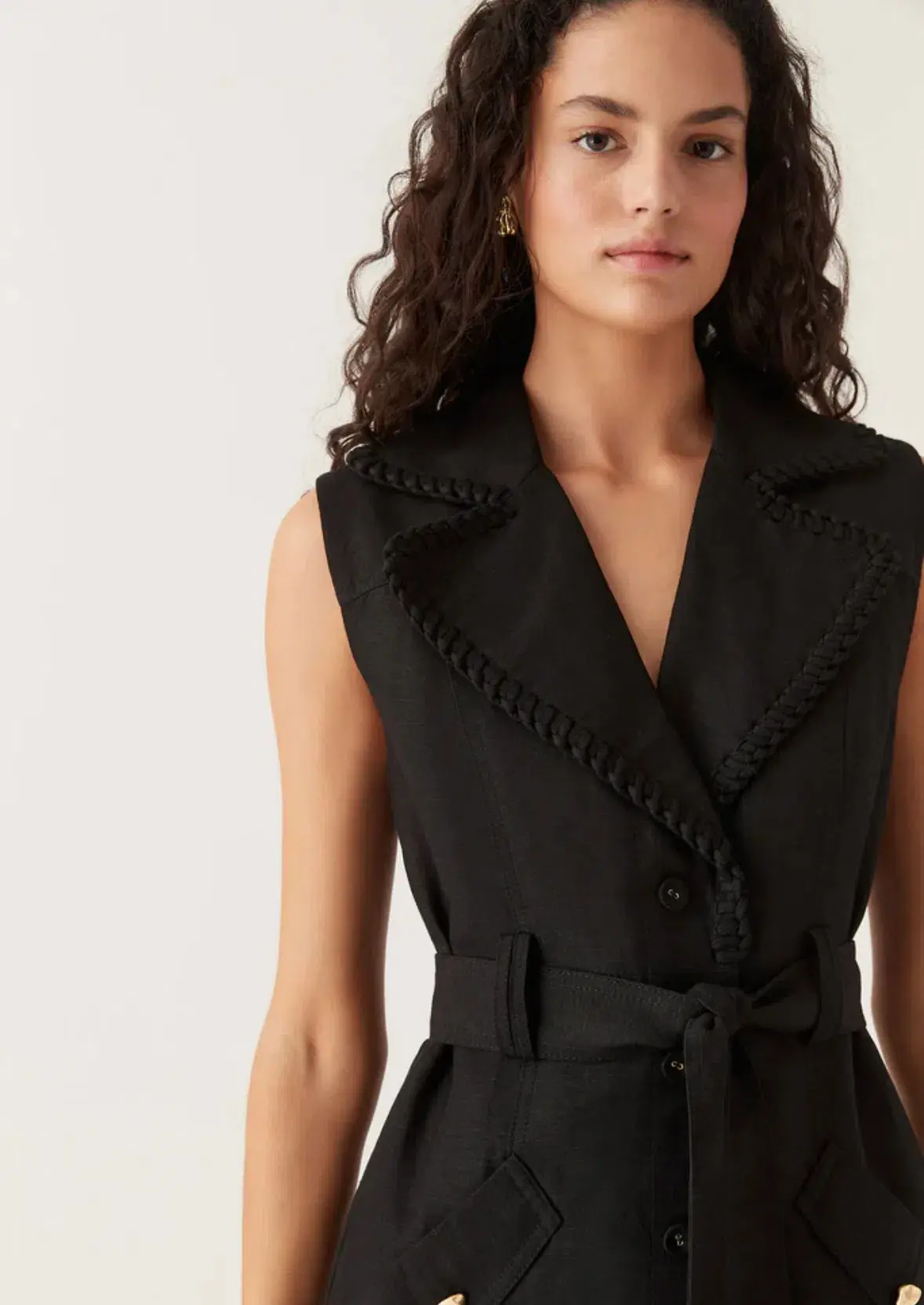 Aje Encompass Mini Dress Black Size 6 - Image 3