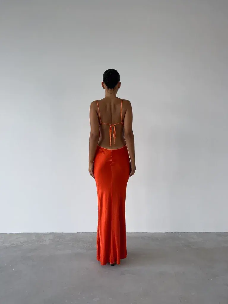 Bec & Bridge Cedar City Maxi Dress in Turmeric & Fire Red Size 16  - Image 3