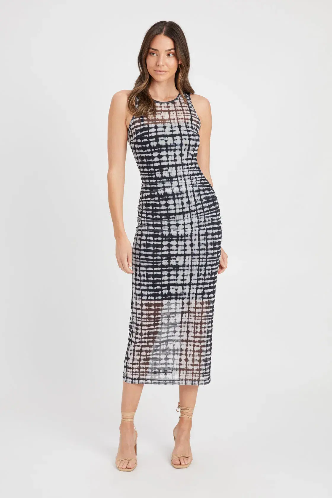 Kookai Santon Racer Midi Dress Multi Size 8 - Image 1
