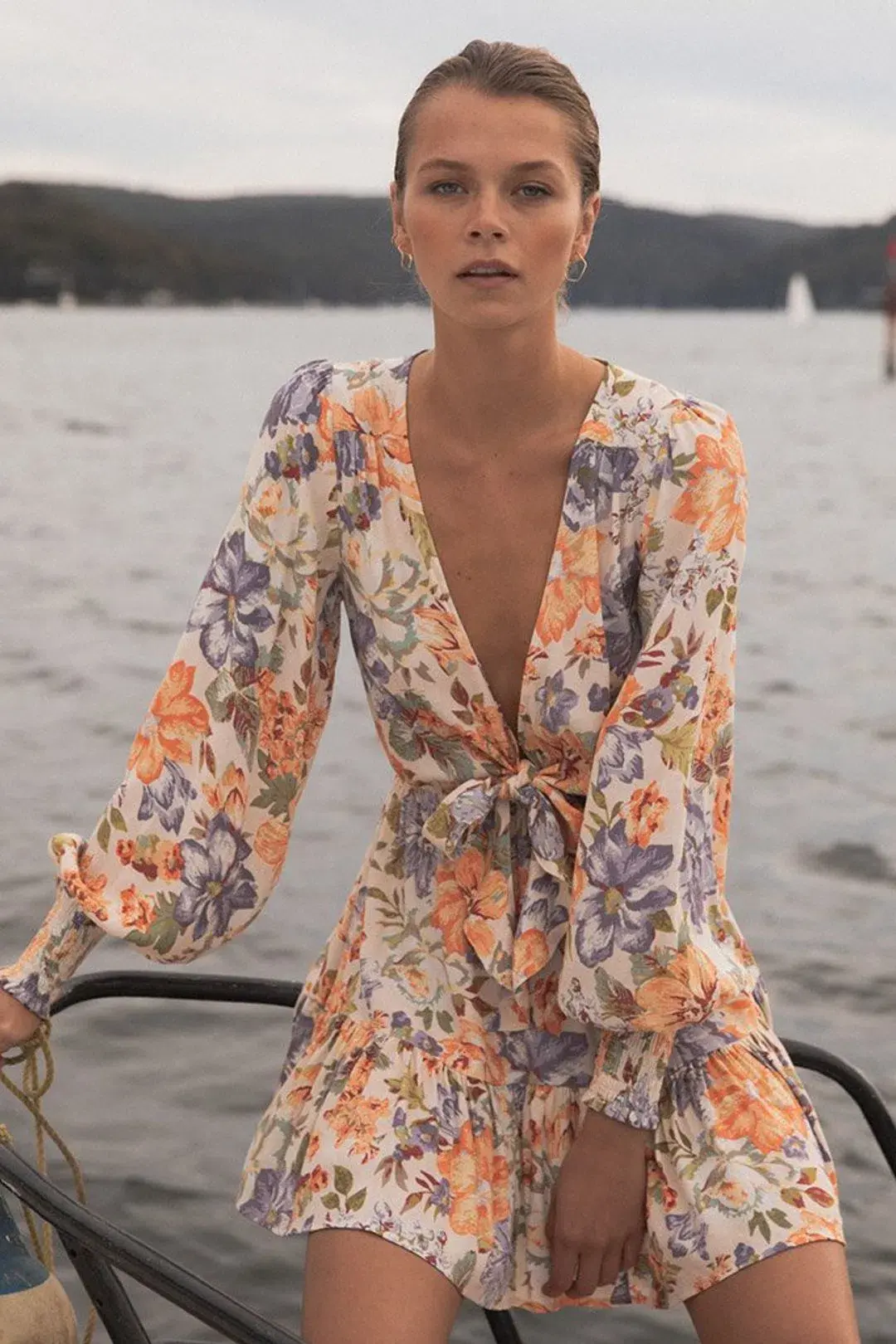 Kivari Aster Mini Dress Floral Size XS/Au 6 for rent on The Volte - main image