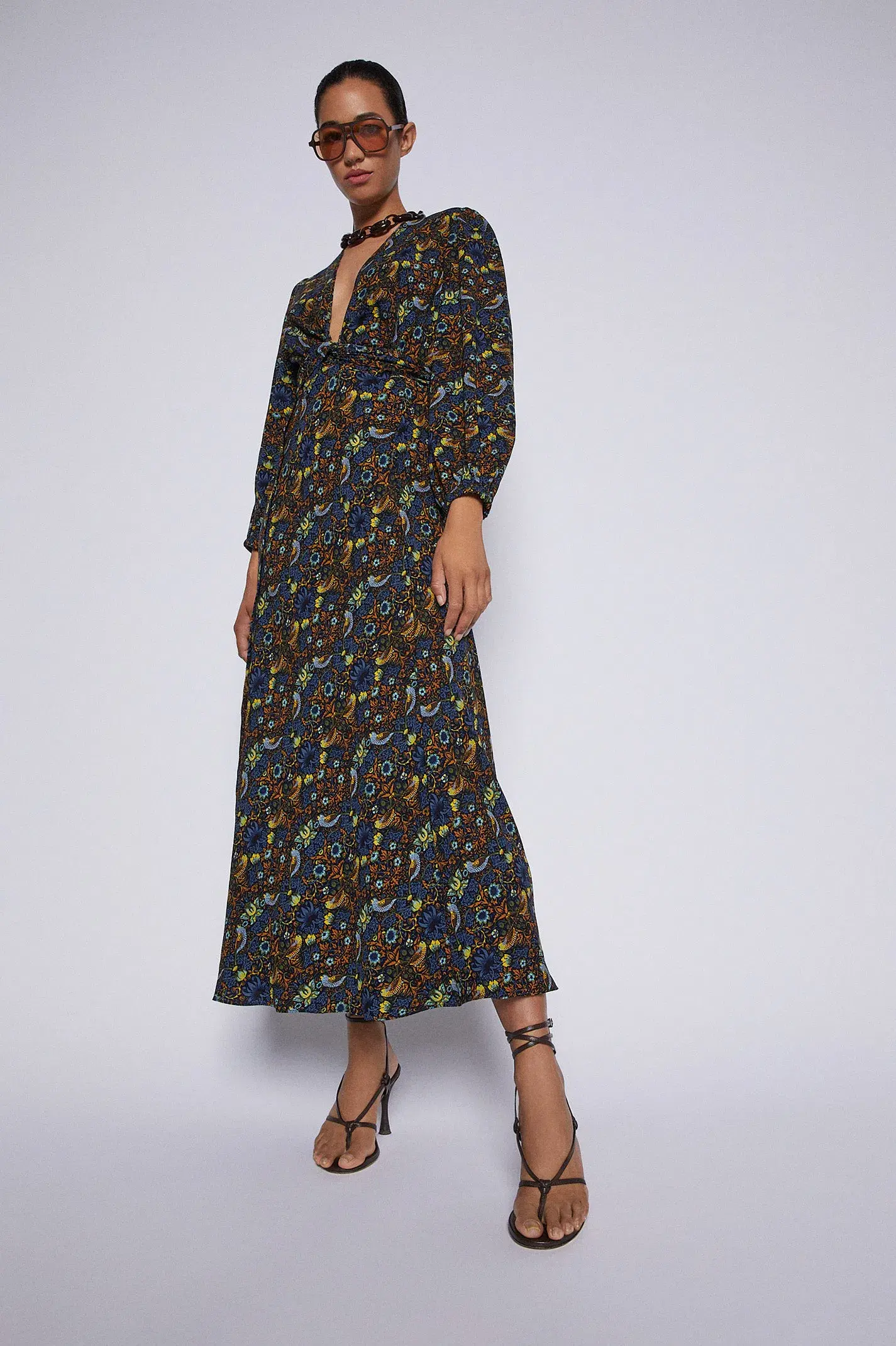 Scanlan Theodore Finch Maxi Dress Print Size 10 - Image 3