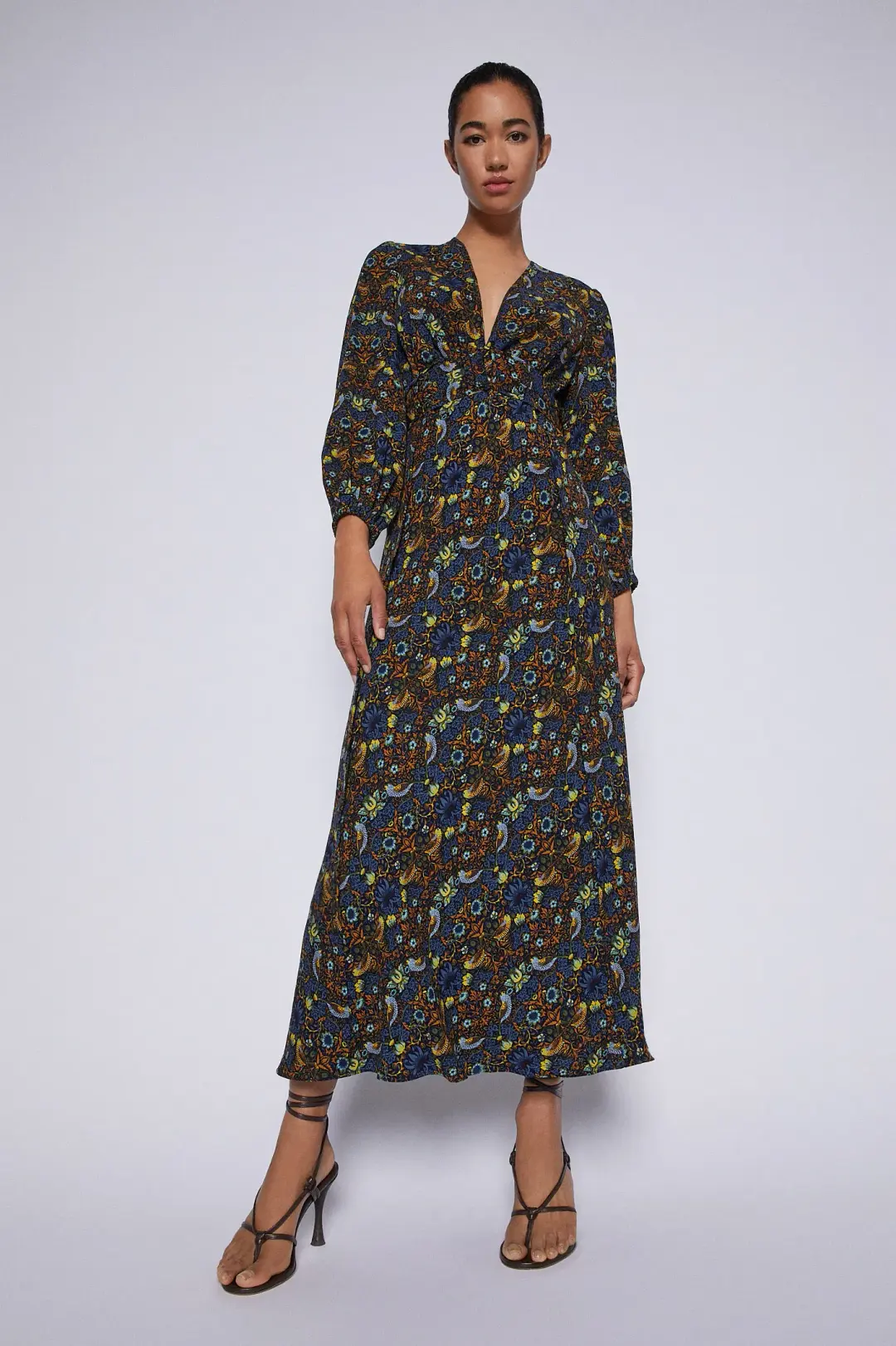 Scanlan Theodore Finch Maxi Dress Print Size 10 for rent on The Volte - main image