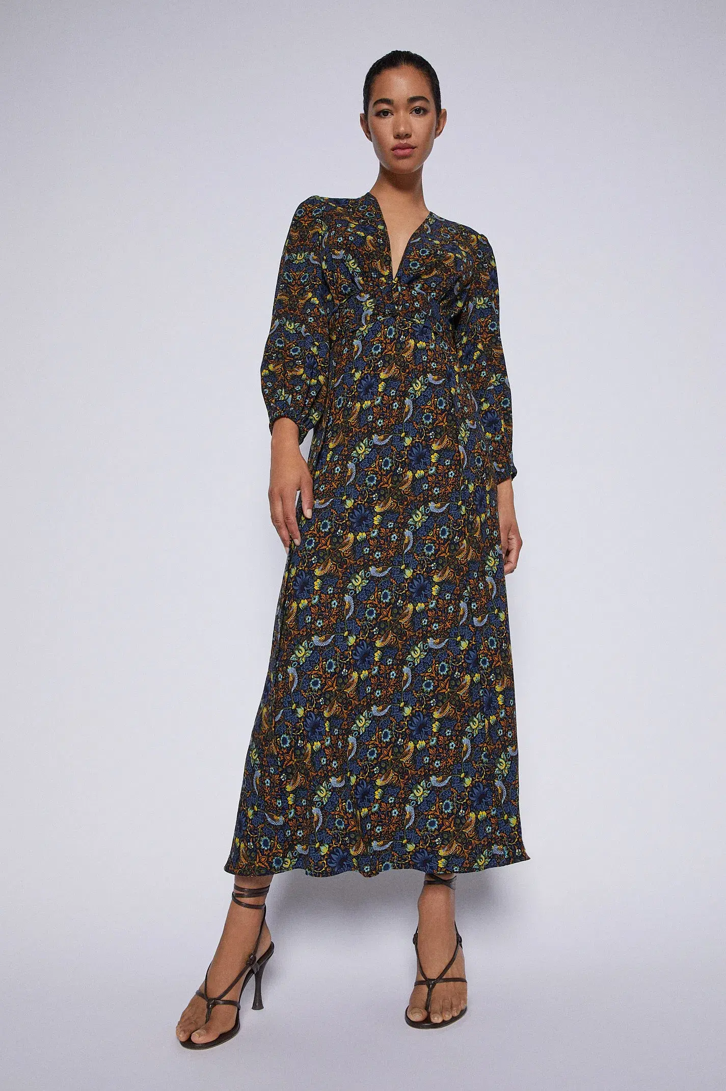 Scanlan Theodore Finch Maxi Dress Print Size 10 - Image 1