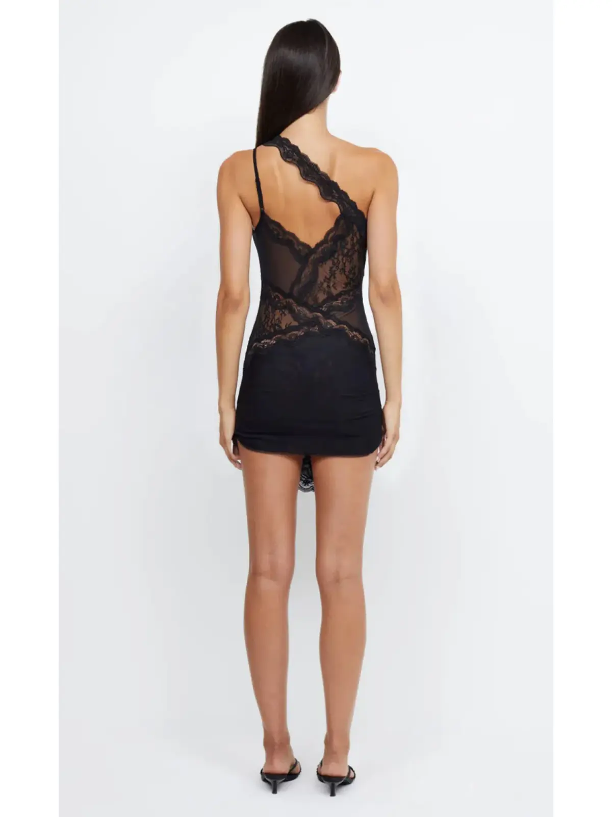 Bec & BridgeRia Asym Mini Dress Black Size AU 6  - Image 4