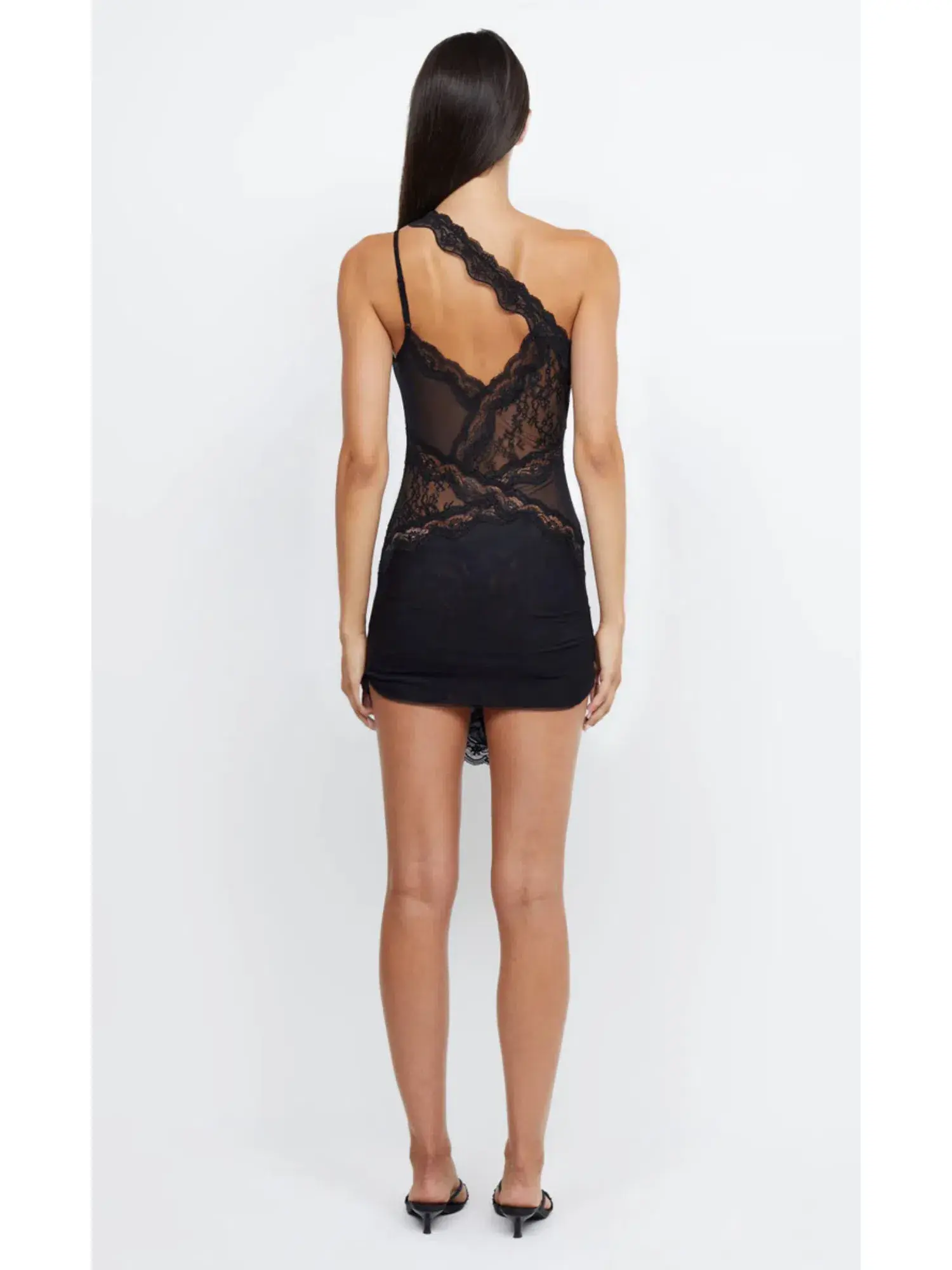 Bec & BridgeRia Asym Mini Dress Black Size AU 6  - Image 4