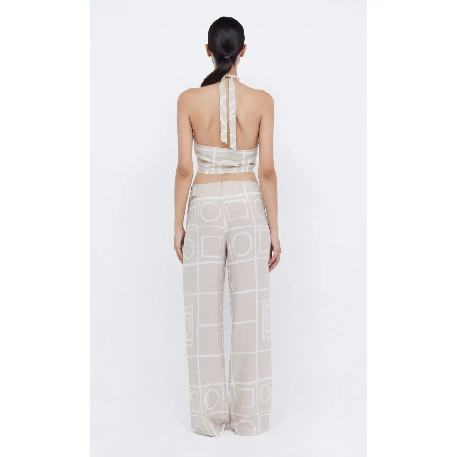 Bec & Bridge Salma Top Size 6 and Pants Size 8 Set in Beige  - Image 2