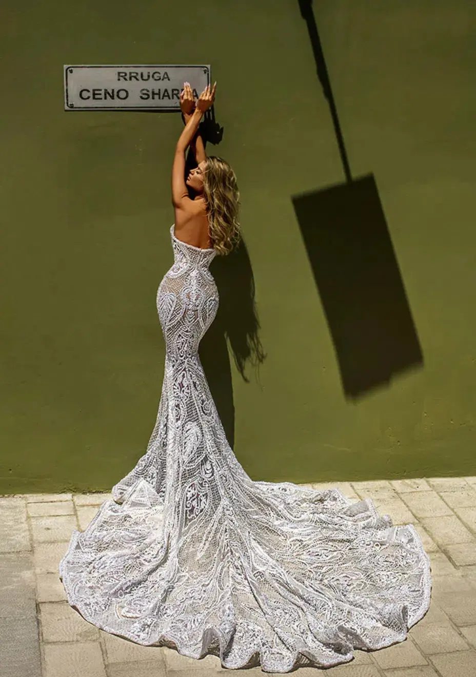 Albina Dyla Corset White Bridal Dress White Size 6 for rent on The Volte - main image