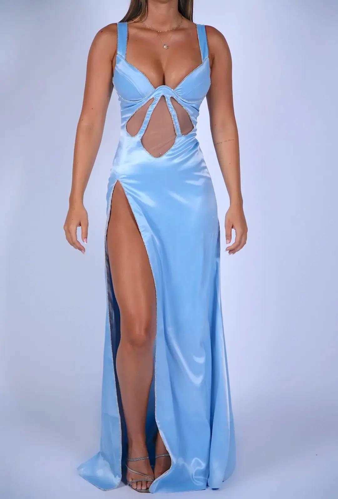 Alamour The Label Sasha Blue Dress Blue Size XS/Au 6 for rent on The Volte - main image