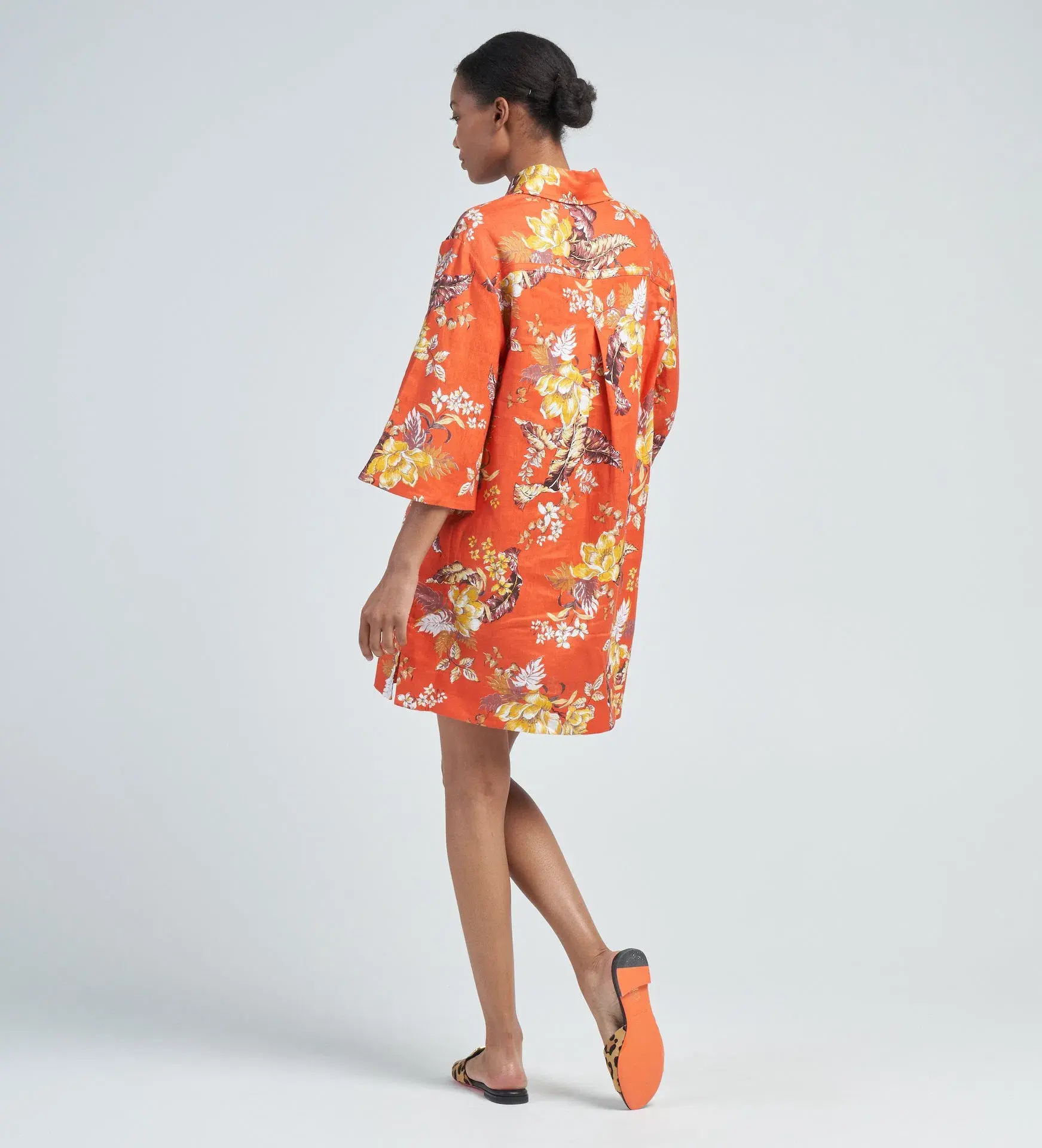 Zimmermann The Matchmaker Tunic Mini Dress in Red Tropical Floral Size 3 / AU 14 - Image 2