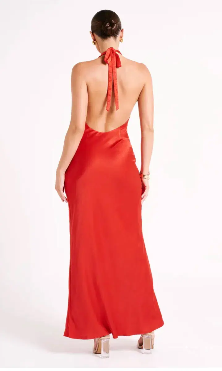 Meshki  Marvelle Maxi Dress Orange Size 8  for rent on The Volte - main image