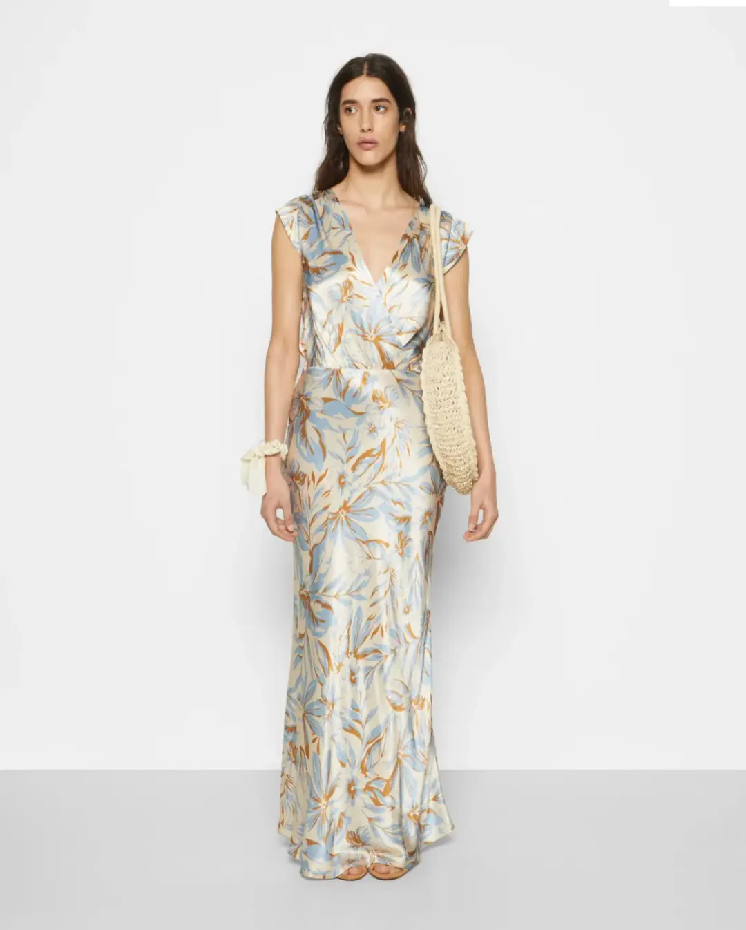 Bec & Bridge Stella Maxi Dress Blue Size 8  for rent on The Volte - main image