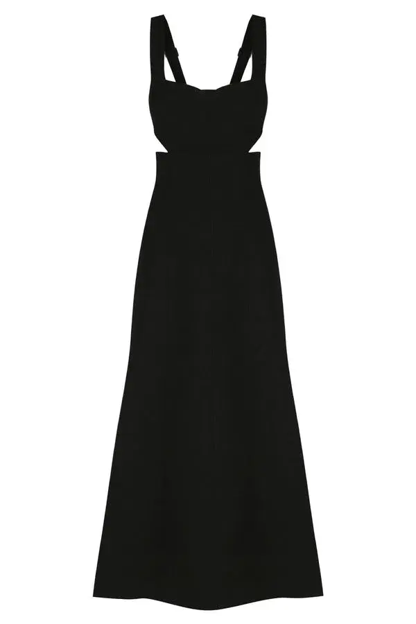 Shona Joy Amura Bustier Midi Dress Black Size 10 for rent on The Volte - main image