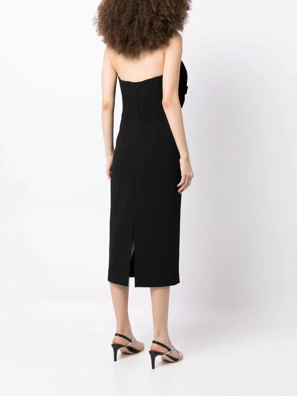 Rebecca Vallance Katie Strapless Midi Dress Black Size 10 - Image 2