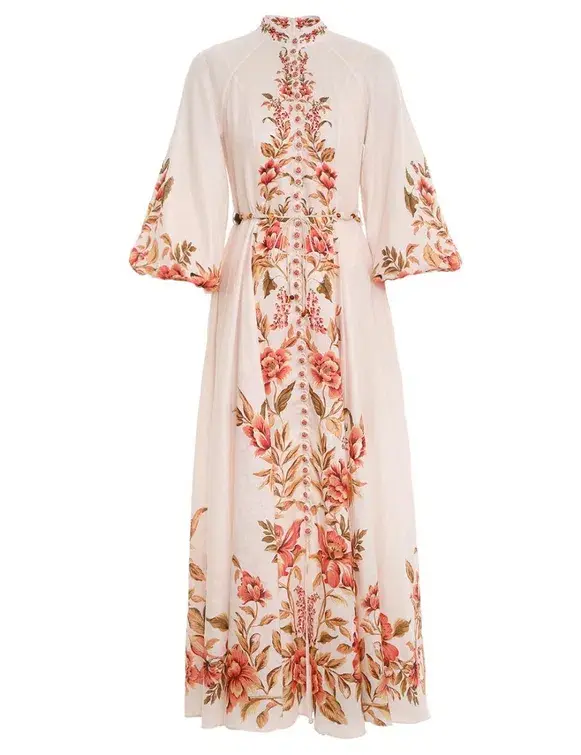 Zimmermann Vacay Billow Floral Midi Dress Floral Size 3 / AU 14 - Image 3