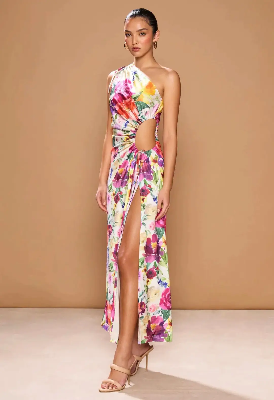 Sonya Moda Nour Midi Dress Multi Floral Size 8 for rent on The Volte - main image
