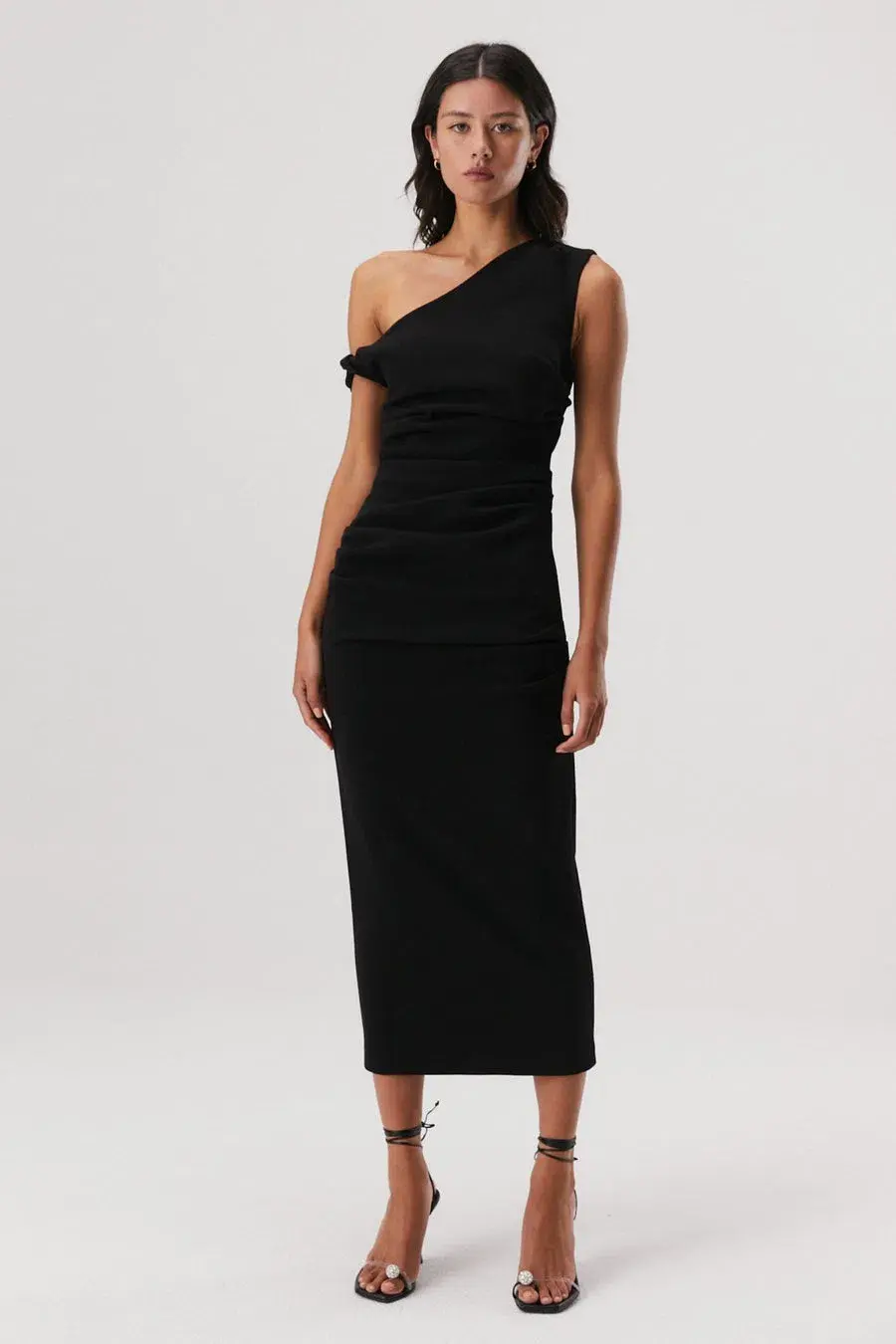 MISHA Alaska Midi Dress Black Size 10/M - Image 1
