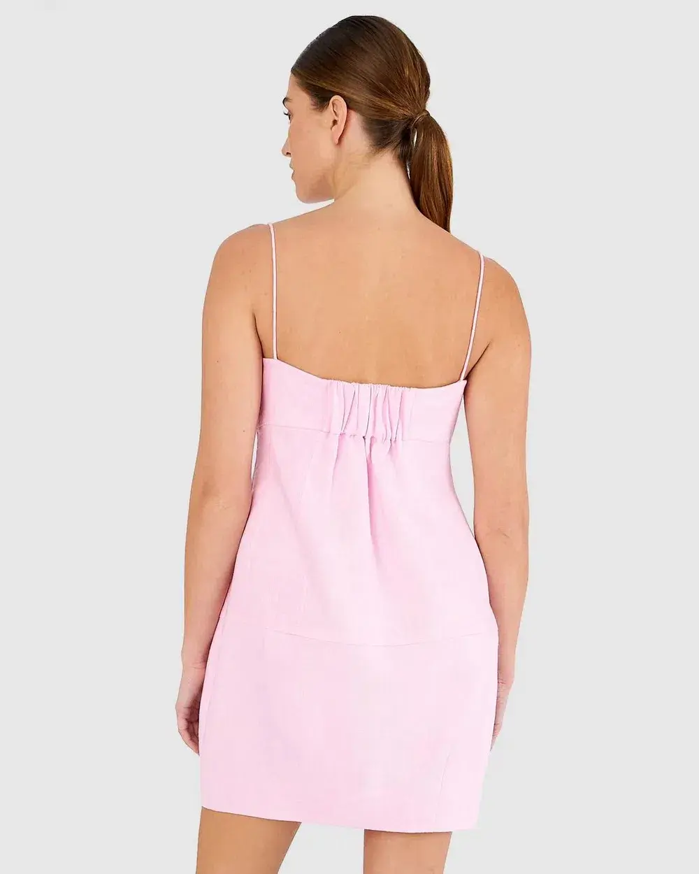 Oroton Contrast 3D Flower Mini Dress Pink Floral Size 12 - Image 3