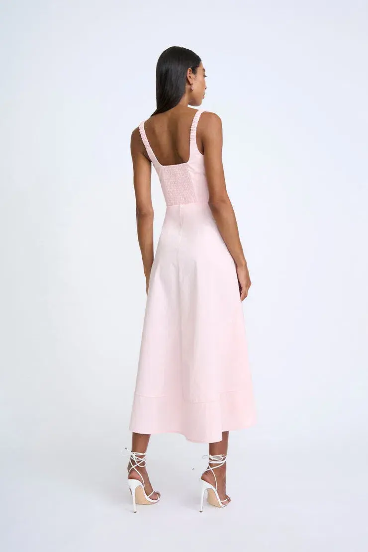 By Johnny Daphne Bust Midi Pink Dress Size 8 - Image 3