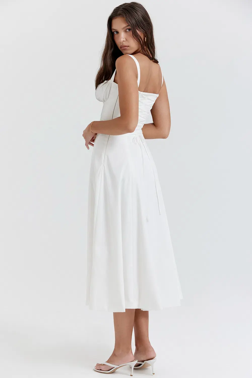 House of CB Carmen Bustier Sundress White Size M / AU 10 - Image 6