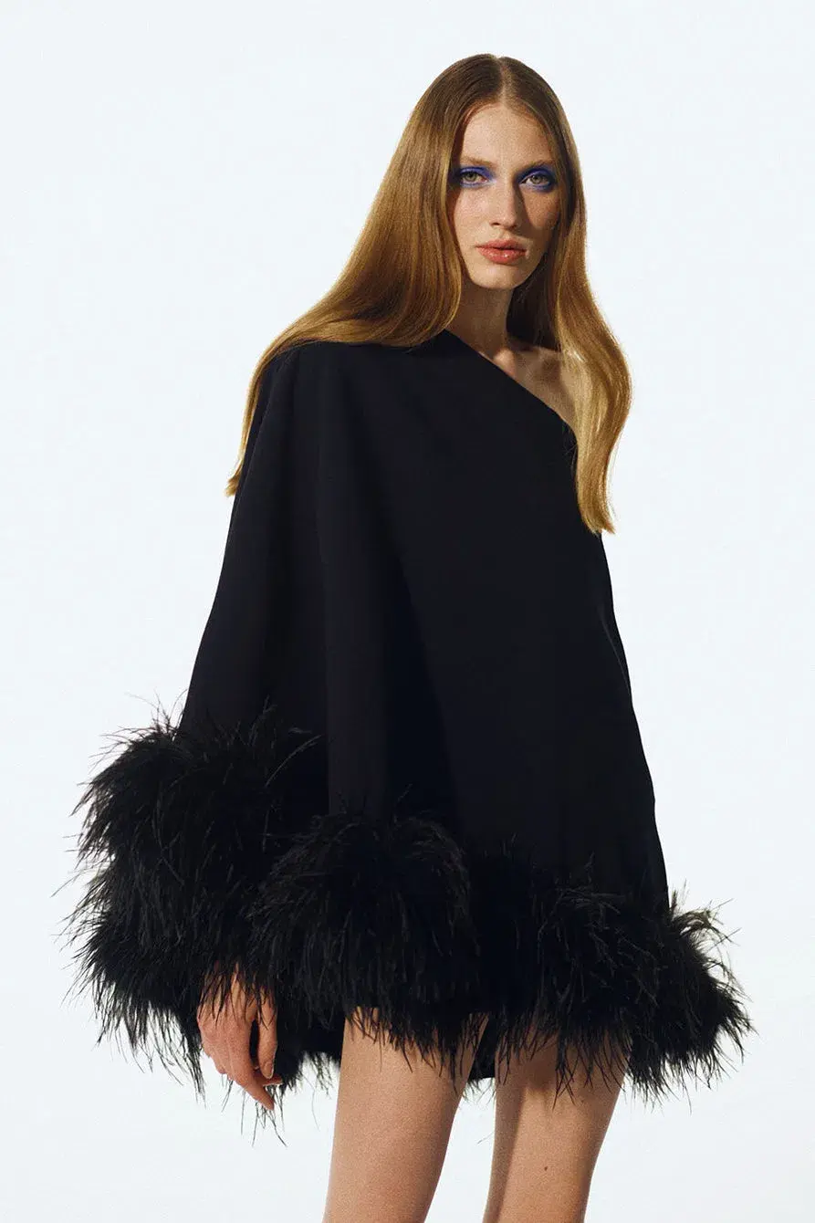 THE NEW ARRIVALS by İlkyaz Özel Marlene in Shanghai Express Mini Dress Black Size 6/XS - Image 2