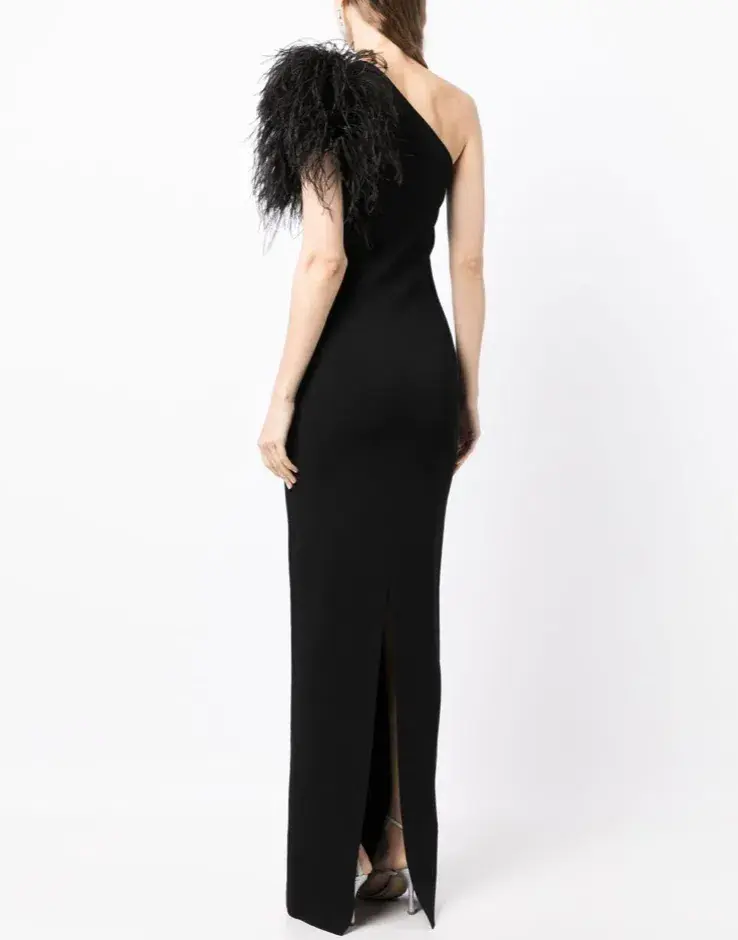 Rachel Gilbert Elcie Gown Black Size 8 - Image 2