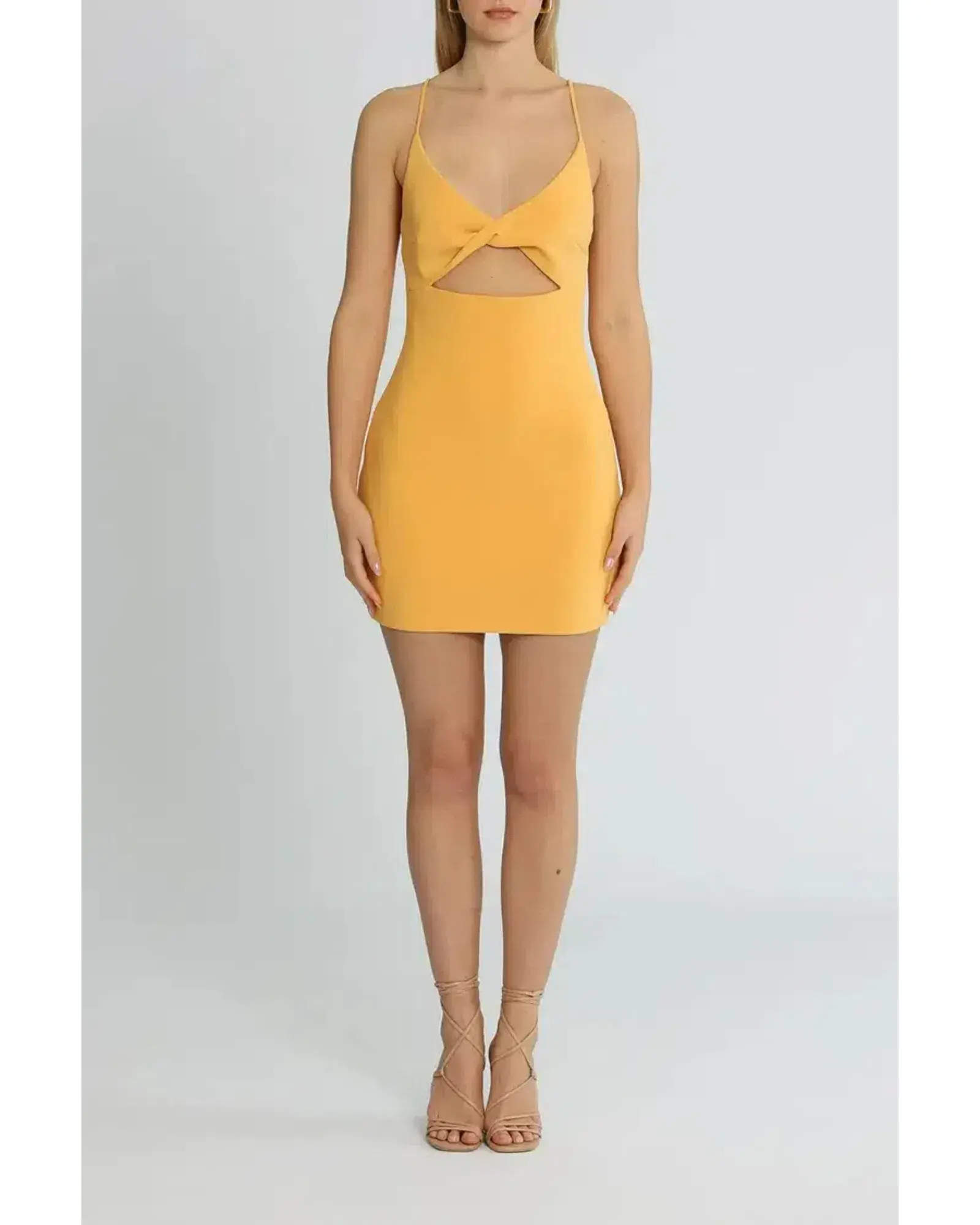 Bec & Bridge Cammi Mini Dress Orange Size AU 6 - Image 1