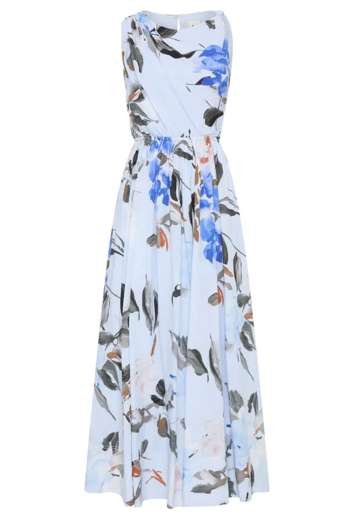 Aje Abbey Twisted Midi Dress in Divine Orchid Floral Size 16 - Image 4