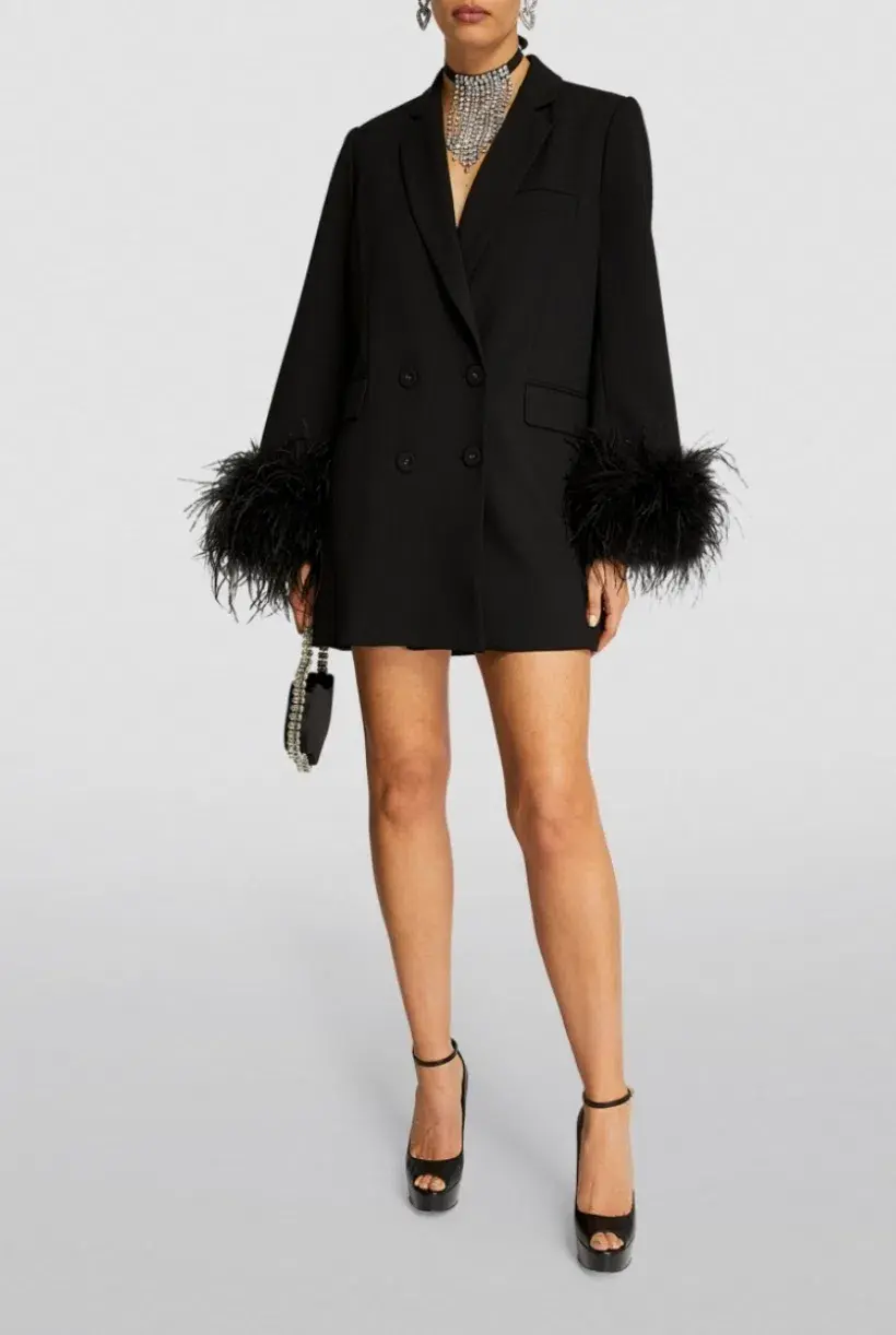 Rachel Gilbert Lincoln Mini Dress Black Size L / AU 12 - Image 4