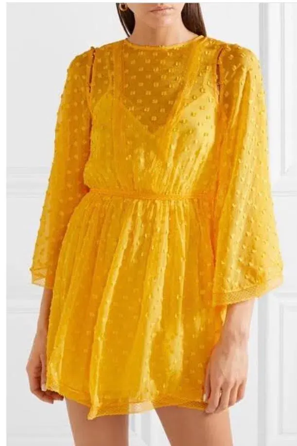 Alice McCall Gidget Mini Dress Yellow Size 12 - Image 2
